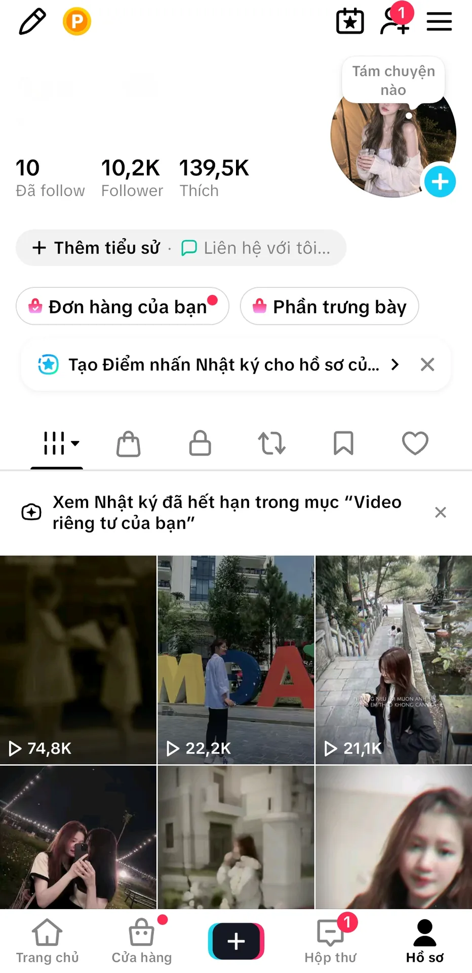Chủ Đề Cá Nhân Nữ 1