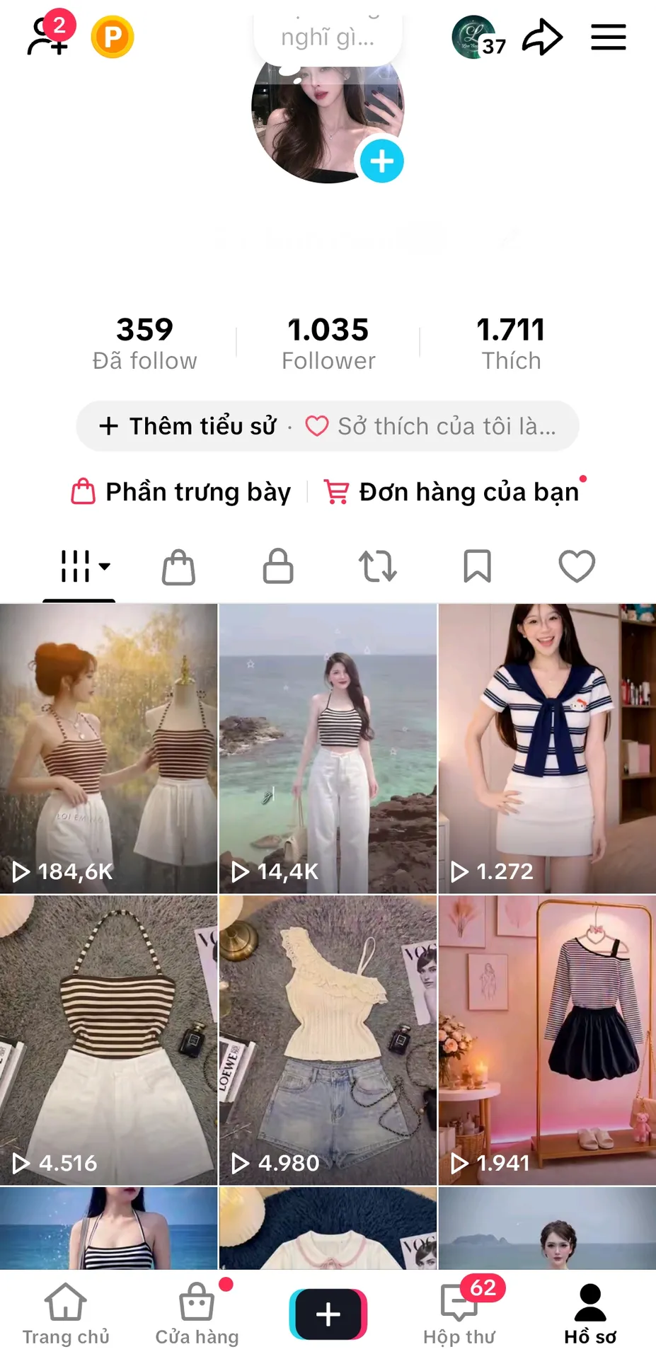 Kênh Cá Nhâ Nữ Cấm Shop 1